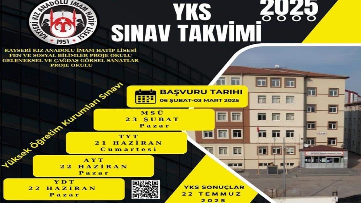 2025  YÜKSEK ÖĞRETİM KURUMLARI SINAV TAKVİMİ YAYINLANDI